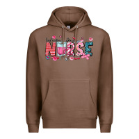 Chestnut Nurse Valentine Premium Hoodie - CowhideDigitalArt
