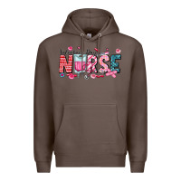 Coffee Nurse Valentine Premium Hoodie - CowhideDigitalArt