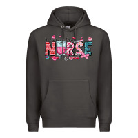 Smoke Nurse Valentine Premium Hoodie - CowhideDigitalArt