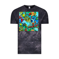 Cloud Black boy child coffee cup and teddy bear with thunderbolts and camouflage s Vintage Tee - BundleAndBundleShop