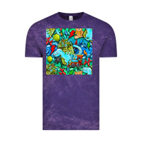 Cloud Purple boy child coffee cup and teddy bear with thunderbolts and camouflage s Vintage Tee - BundleAndBundleShop