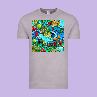 Boy Child Coffee Cup And Teddy Bear With Thunderbolts And Camouflage S Vintage Tee Designed By Bundleandbundleshop