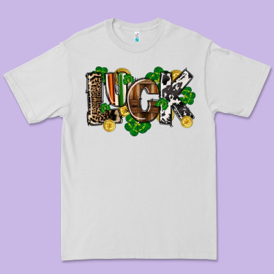 Western Luck St. Patrick's Day Premium Tee Designed By Cowgirlartshop