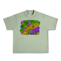 Oil Green Leopard Gemstone Mardi Gras Urban Heavy Tee - RanaPortraitStore
