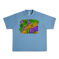 Pebble Blue Leopard Gemstone Mardi Gras Urban Heavy Tee - RanaPortraitStore