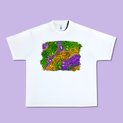 Leopard Gemstone Mardi Gras Urban Heavy Tee Designed By Ranaportraitstore