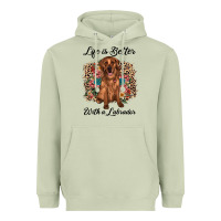 Matcha life is better with a labrador Heavyweight Hoodie - JahusDesignShop