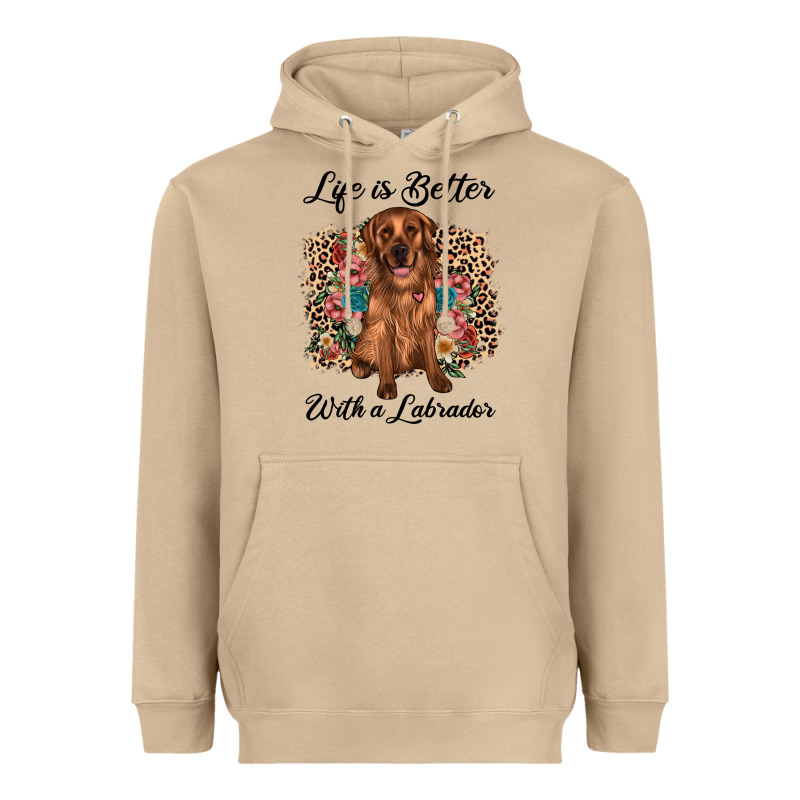 Life Is Better With A Labrador Heavyweight Hoodie by JahusDesignShop | Teevron