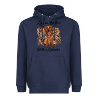 Navy life is better with a labrador Heavyweight Hoodie - JahusDesignShop