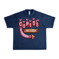 Navy Valentines Day Cupid's Love Lodge Urban Heavy Tee - FaDigitalArtStudio