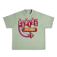 Oil Green Valentines Day Cupid's Love Lodge Urban Heavy Tee - FaDigitalArtStudio