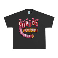 Pigment Black Valentines Day Cupid's Love Lodge Urban Heavy Tee - FaDigitalArtStudio
