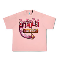 Salmon Valentines Day Cupid's Love Lodge Urban Heavy Tee - FaDigitalArtStudio