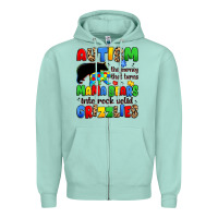Autism The Journey That Turns Mama Bears Zipper Hoodie | Teevron