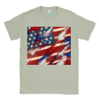 Matcha American flag glitter 4th of july Classic Tee - CowGirlArtShop