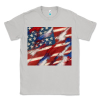 Moon Dust American flag glitter 4th of july Classic Tee - CowGirlArtShop