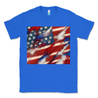 True Royal American flag glitter 4th of july Classic Tee - CowGirlArtShop