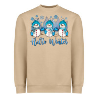 Mushroom snowman hello winter Heavyweight Sweatshirt - JahusDesignShop