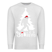 Oatmeal Heather bigfoot christmas shirt Premium Sweatshirt - DesigneFamous