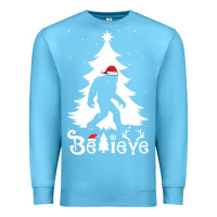 Ocean Blue bigfoot christmas shirt Premium Sweatshirt - DesigneFamous
