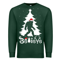 Sports Green bigfoot christmas shirt Premium Sweatshirt - DesigneFamous