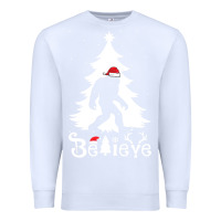 White bigfoot christmas shirt Premium Sweatshirt - DesigneFamous