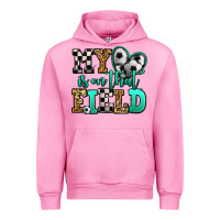 Fuchsia Pink my heart is on that field soccer Urban Hoodie - Jasminsmagicworld