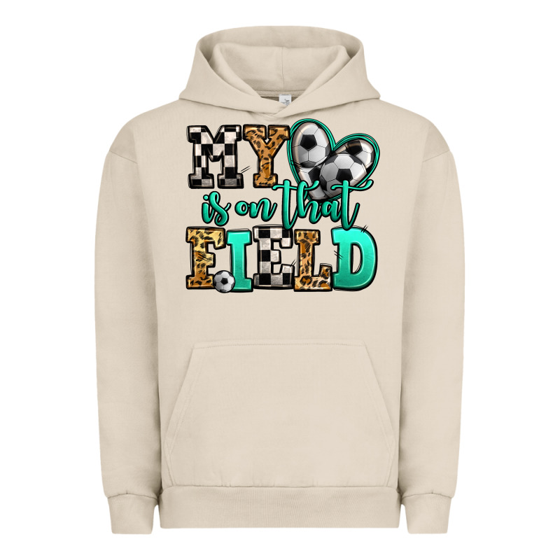 My Heart Is On That Field Soccer Urban Hoodie by Jasminsmagicworld | Teevron