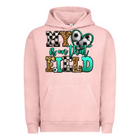 Pigment Salmon my heart is on that field soccer Urban Hoodie - Jasminsmagicworld