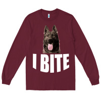 Burgundy I Bite Long Sleeve Tee - Bettercallsaul