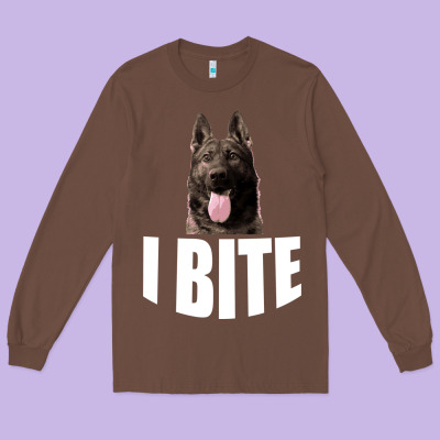 I Bite Long Sleeve Tee Designed By Bettercallsaul