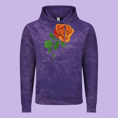 Burst Of Joy Rose Vintage Hoodie Designed By Lillyallendesigns
