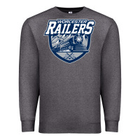 Charcoal Heather worcester railers Premium Sweatshirt - DesigneFamous