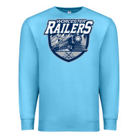 Ocean Blue worcester railers Premium Sweatshirt - DesigneFamous