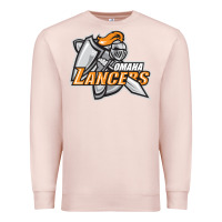 Pale Pink omaha lancers Premium Sweatshirt - DesigneFamous