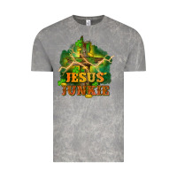 Cloud Rock Jesus junkie St. Patricks Day Vintage Tee - FaDigitalArtStudio