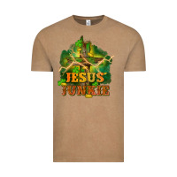 Vintage Coffee Jesus junkie St. Patricks Day Vintage Tee - FaDigitalArtStudio