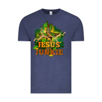 Vintage Denim Jesus junkie St. Patricks Day Vintage Tee - FaDigitalArtStudio