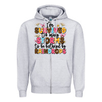 Heather Grey i've survived too many storms Zipper Hoodie - JahusDesignShop