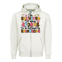 Oatmeal Heather i've survived too many storms Zipper Hoodie - JahusDesignShop