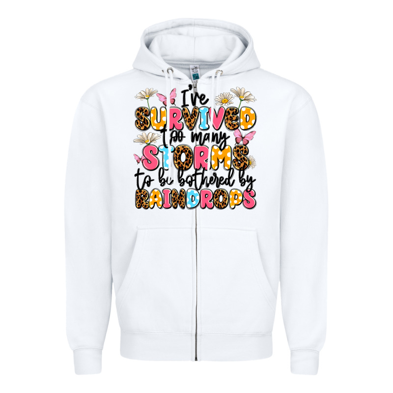 I've Survived Too Many Storms Zipper Hoodie by JahusDesignShop | Teevron