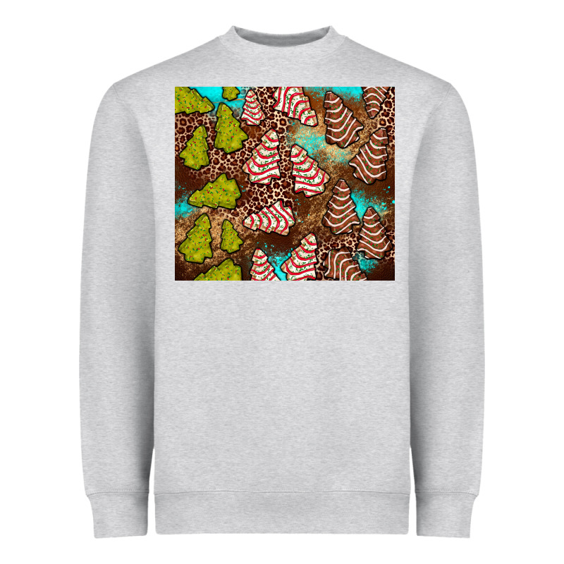 Little Debbie Tree Cakes Leopard Turquoise Heavyweight Sweatshirt by JahusDesignShop | Teevron