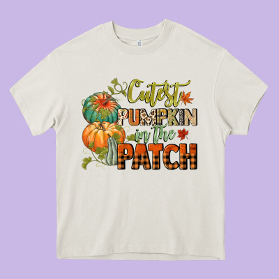 Cutest Pumpkin In The Patch Heavy Core Tee Designed By Cowgirlartshop