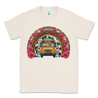 Natural school bus leopard cowhide rainbow Classic Tee - Artiststas