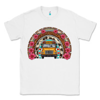 White school bus leopard cowhide rainbow Classic Tee - Artiststas