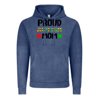 Vintage Denim autism awareness puzzle theme Vintage Hoodie - CowhideDigitalArt