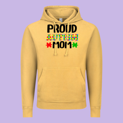 Autism Awareness Puzzle Theme Vintage Hoodie Designed By Cowhidedigitalart