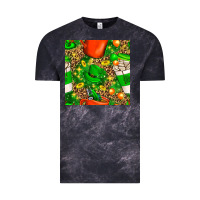 Cloud Black coffee cups st. patrick's day with leopard seamless pattern bbs Vintage Tee - BundleAndBundleShop