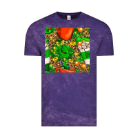 Cloud Purple coffee cups st. patrick's day with leopard seamless pattern bbs Vintage Tee - BundleAndBundleShop