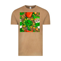 Vintage Camel coffee cups st. patrick's day with leopard seamless pattern bbs Vintage Tee - BundleAndBundleShop